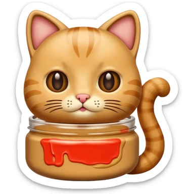 Peanut butter cat sticker