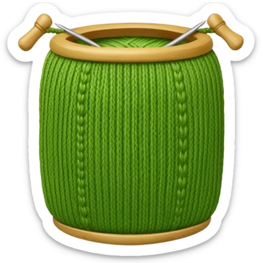 Bamboo knitting sticker