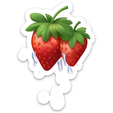 Strawberry rain sticker