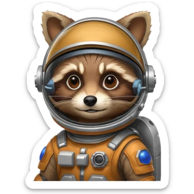 Rocket racoon sticker