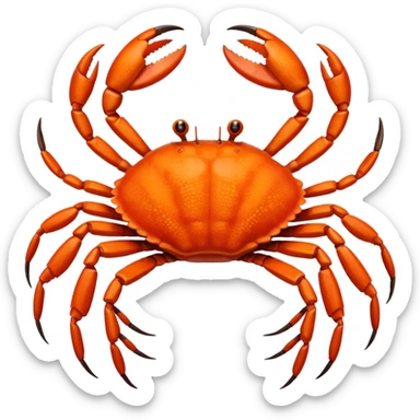 Eight legged crab sticker