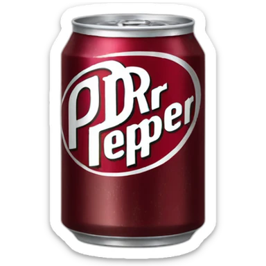 Dr pepper can icon sticker