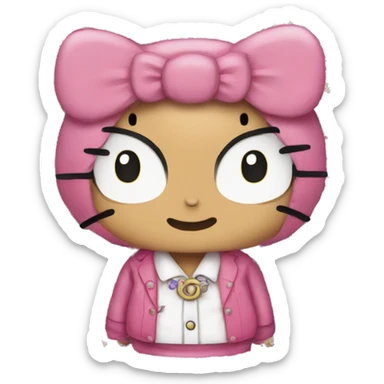 Hello kitty one piece sticker