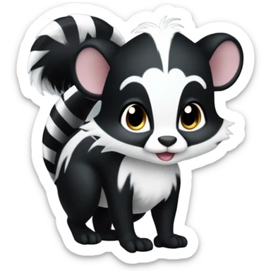 Cute skunk  sticker