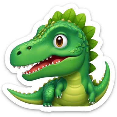 Dinosaure malade  sticker