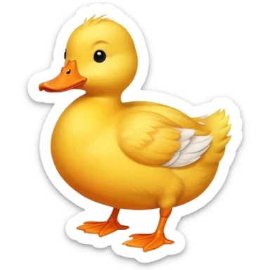 Cute duck sticker