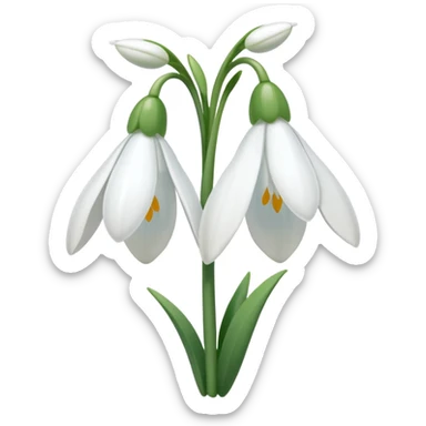 snowdrop emoji sticker