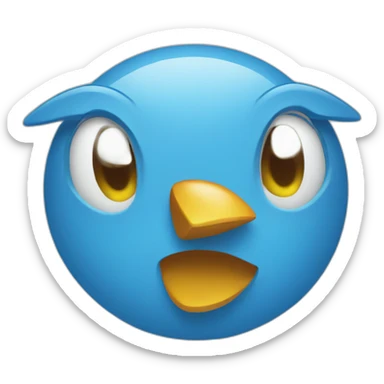 Blue certified twitter sticker