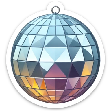 mirrorball sticker