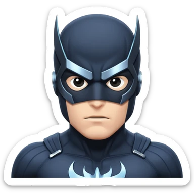 marvel character black bolt with black mask sticker