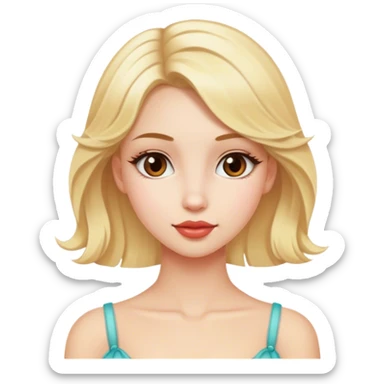 blondie girl coquette sticker