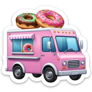 amazing donut truck sticker