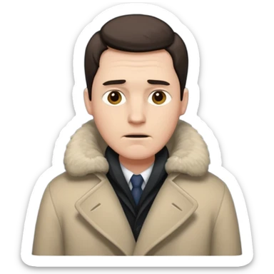 freezing man sticker