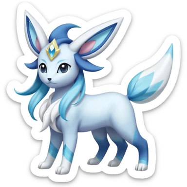 Primarina-Glaceon-Suicune-Amaura-Dialga-fusion sticker