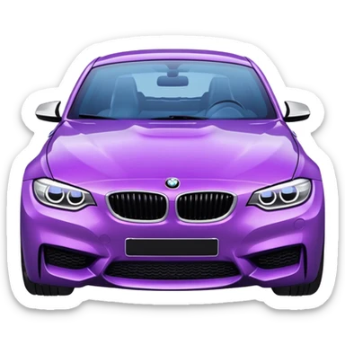 Bmw morado  sticker