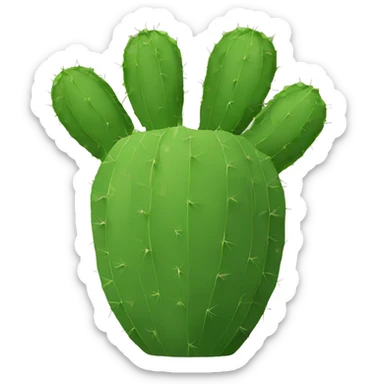 single flat Nopal without pot sticker