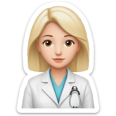 una mujer en una farmacia sticker