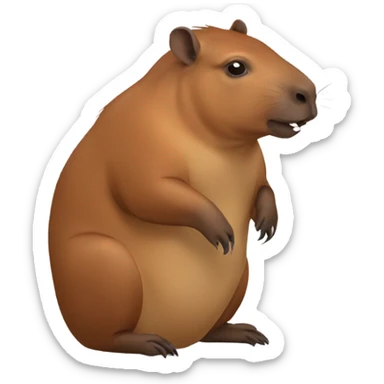  CAPIBARA CON PIZARRA sticker