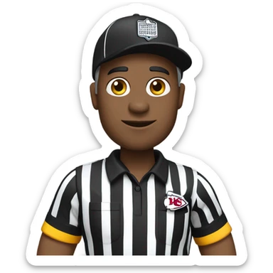 Referee with kansas city chiefs sticker