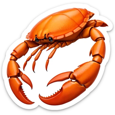 Crab left hand emoji sticker