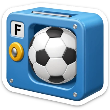 Haz un poste de una porteria de futbol sticker