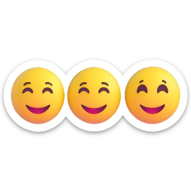 winners in 1st, 2nd & 3rd place emoji  sticker