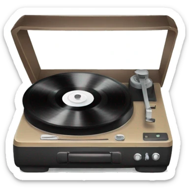 Cute Record player sticker