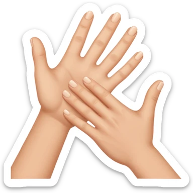 Two people's fingers touching  sticker