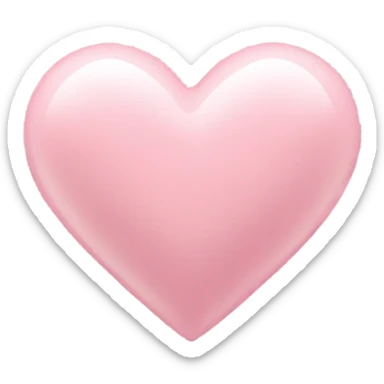 light baby pink color + heart  sticker