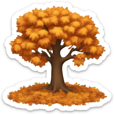 Autumn tree sticker