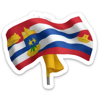 Bandera de la ciudad de Barranquilla  sticker