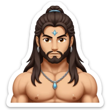 Mahadev real god  shiv not like cartoon  sticker