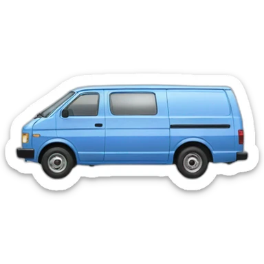 NISSAN BLUE 1986 VAN STANZA sticker