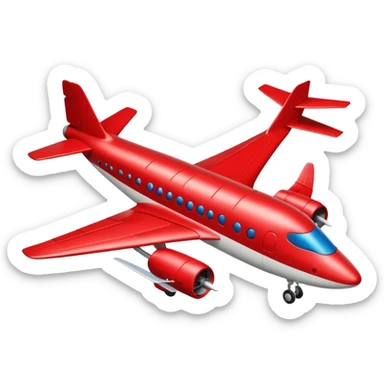 Bombordilo crocodillo with a plane body red sticker