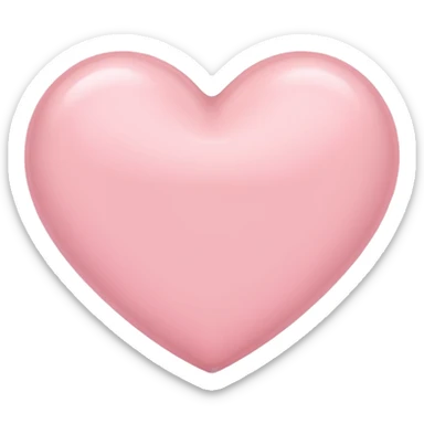 Pale pink heart sticker