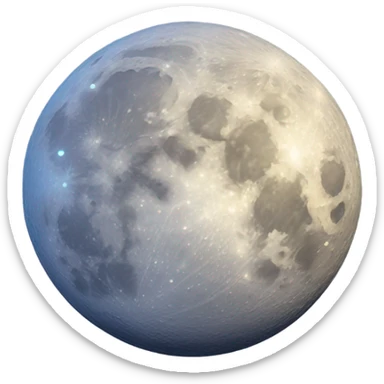 Aesthetically moon sticker