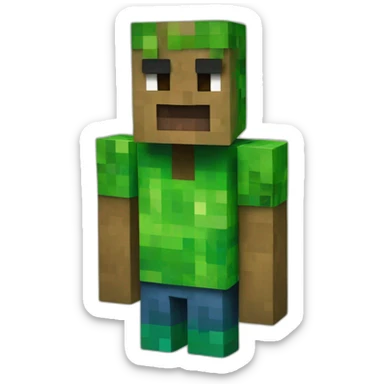a minecraft creeper sticker