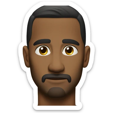 The thousand yard stare meme sticker