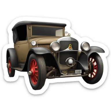  1930 hot rod WW1 Mercedes German General’s Staff Car sticker
