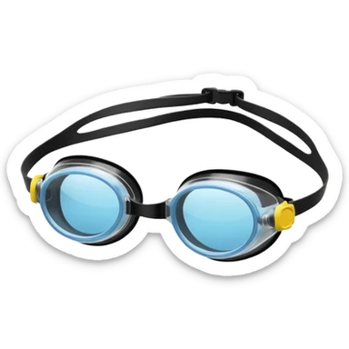 swim goggles  sticker
