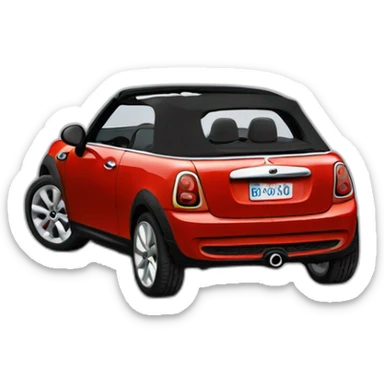 Mini cooper cabrio sticker