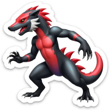 Obstagoon-Salandit-fusion sticker