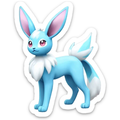 Glaceon-Sylveon full body sticker
