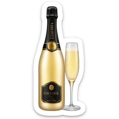 champagne sticker