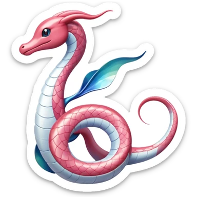 Milotic-Dragonair-Dratini-hybrid, full body sticker