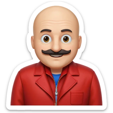Dr. Robotnik from the Sonic the Hedgehog movie sticker