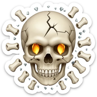 Skull blast💀🤯 sticker