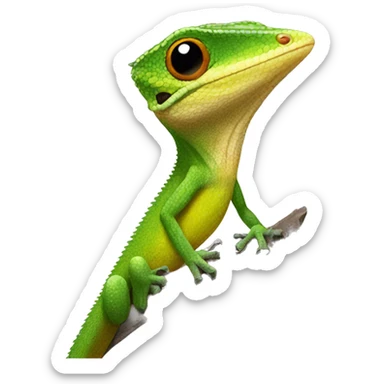 Puerto Rican Crested Anole  sticker
