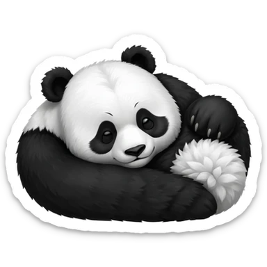 panda sleeping emoji sticker