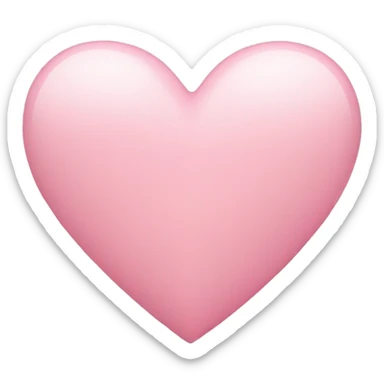 light pink heart sticker